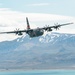 Nevada Air Guard C-130H Hercules Flies over Pyramid Lake during ESGR Boss Flight