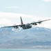 Nevada Air Guard C-130H Hercules Flies over Pyramid Lake during ESGR Boss Flight