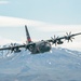 Nevada Air Guard C-130H Hercules Flies over Pyramid Lake during ESGR Boss Flight