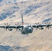 Nevada Air Guard C-130H Hercules Flies over Pyramid Lake during ESGR Boss Flight