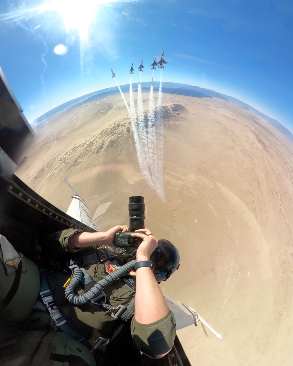 Thunderbirds train over El Centro