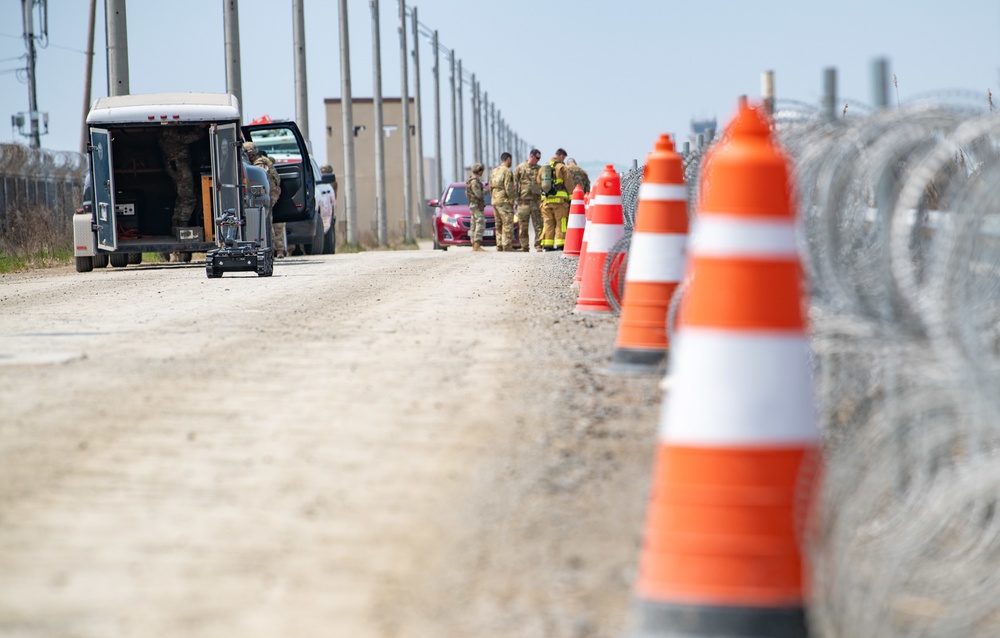 EOD responds to simulated vehicle born IED