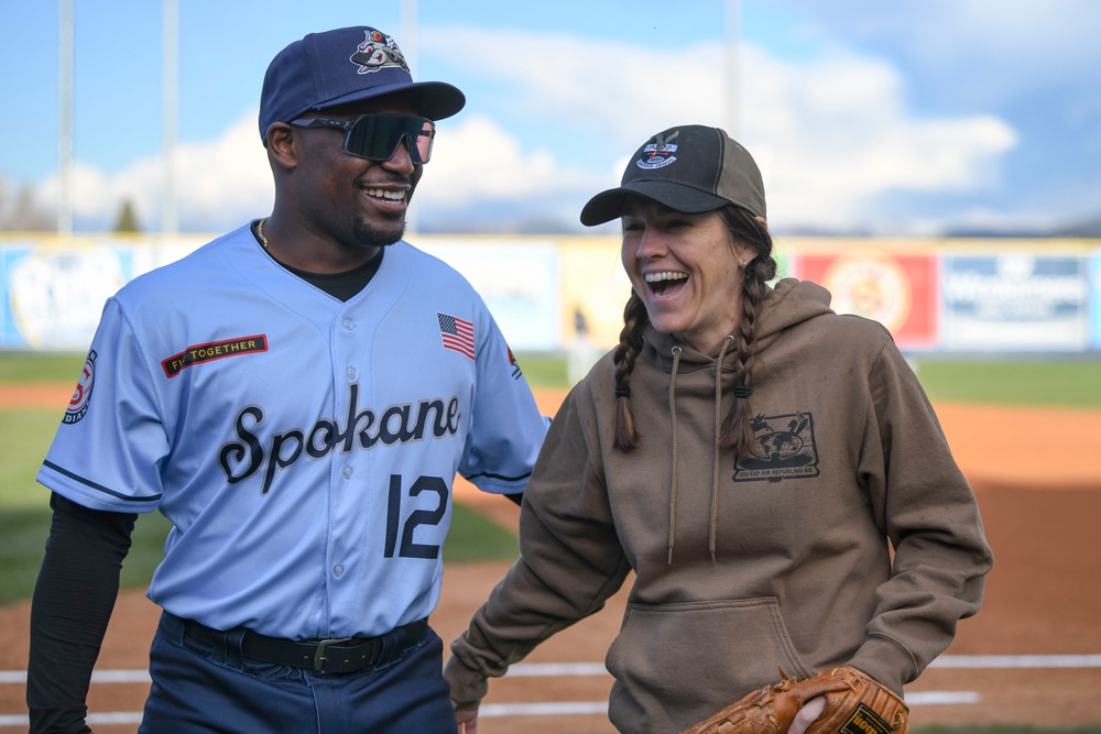 Spokane Indians host deployed families