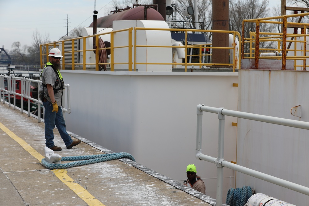 First Commercial Vessel Transits the Black Rock Lock in 2022 Shipping Season