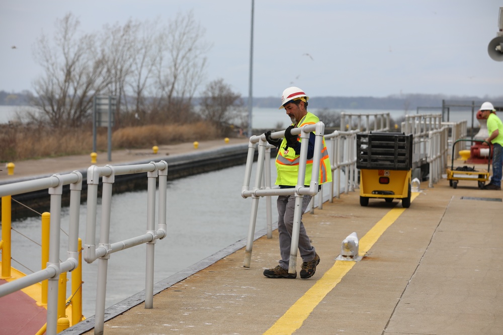First Commercial Vessel Transits the Black Rock Lock in 2022 Shipping Season