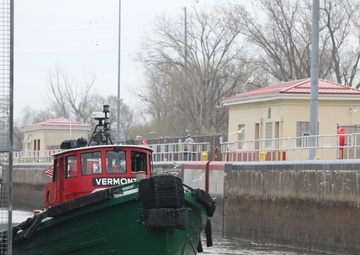 First Commercial Vessel Transits the Black Rock Lock in 2022 Shipping Season