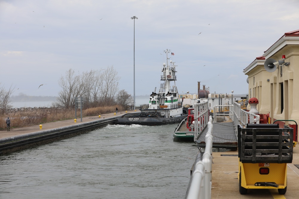 First Commercial Vessel Transits the Black Rock Lock in 2022 Shipping Season