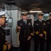 Commodore Michael Harris Visits USS Ronald Reagan (CVN 76)