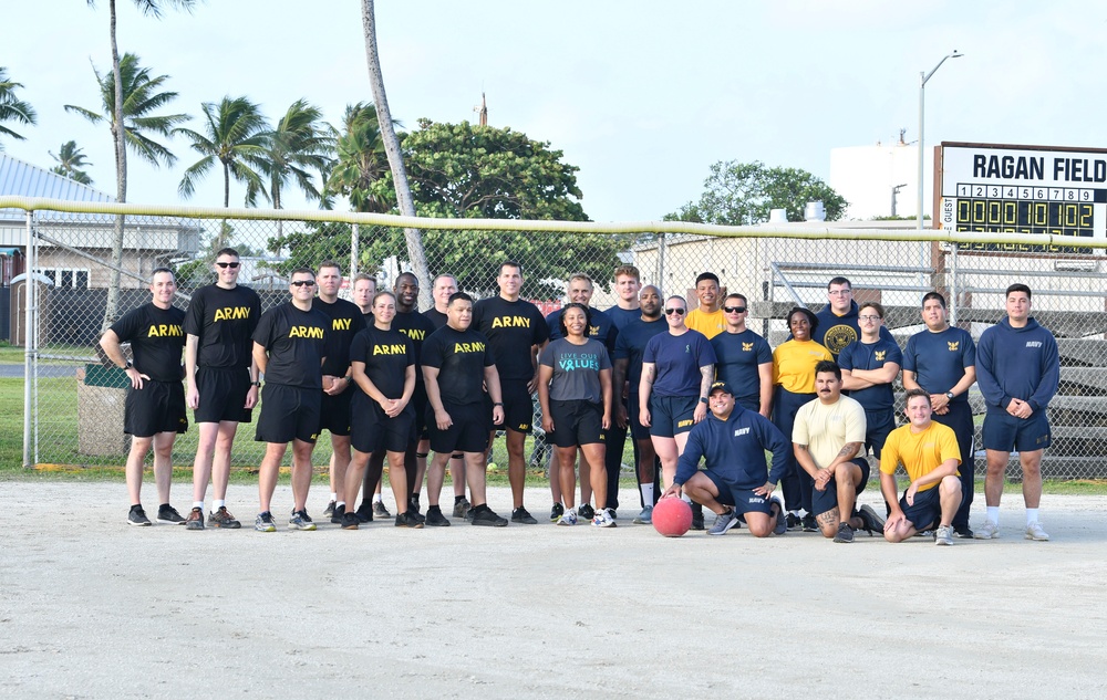 Army vs. Navy Kickball Game on U.S. Army Garrison Kwajalein Atoll Honors #SAAPM