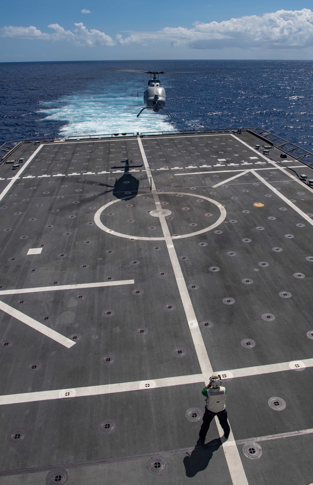 HSC 23 and USS Jackson (LCS 6) Conduct MQ-8C Fire Scout Return to Flight