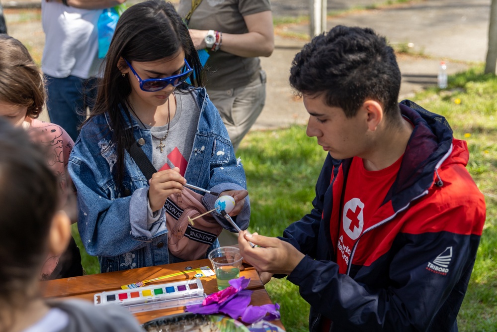 Orthodox Easter Egg Hunt hosted by the Area Support Group – Black Sea