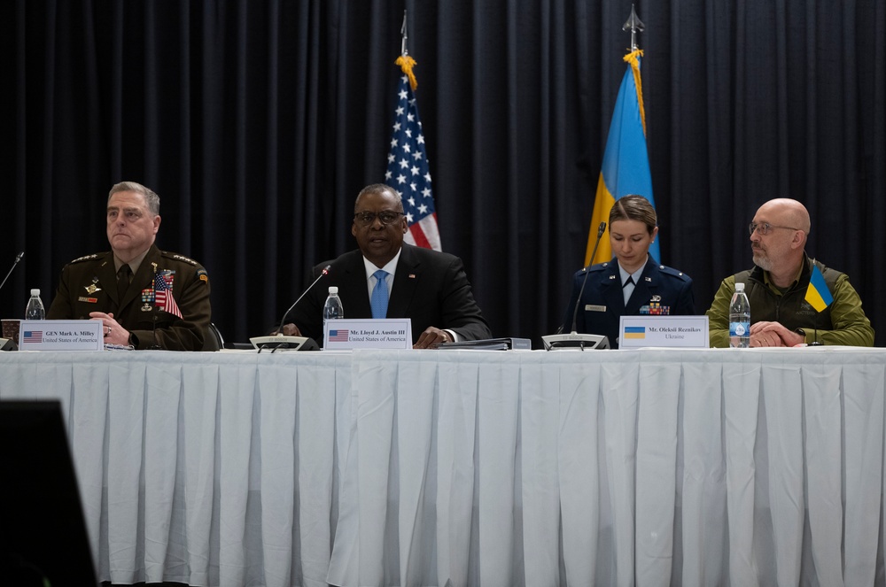 SECDEF hosts Ukraine Defense Consultative Group in Germany