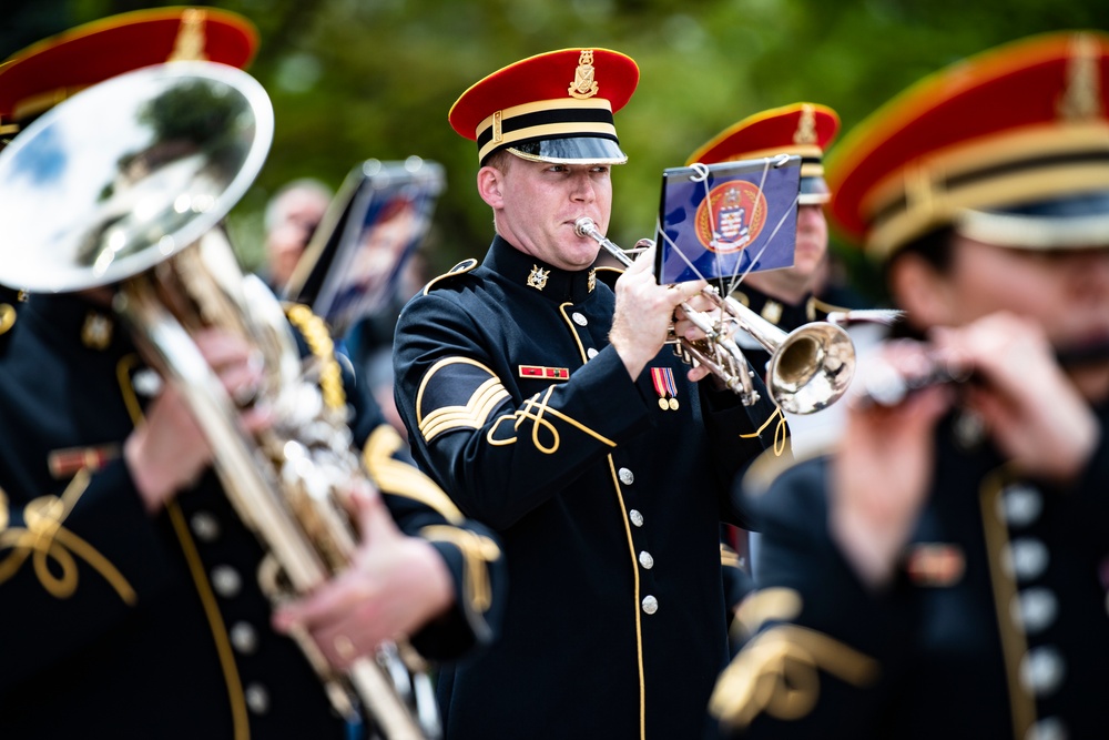 Czech Republic Minister of Defence Jana Černochová Participates in an Armed Forces Wreath-Laying Ceremony at the Tomb of the Unknown Soldier