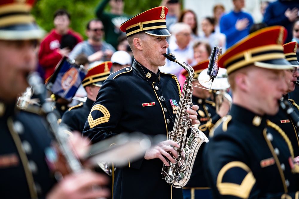 Czech Republic Minister of Defence Jana Černochová Participates in an Armed Forces Wreath-Laying Ceremony at the Tomb of the Unknown Soldier