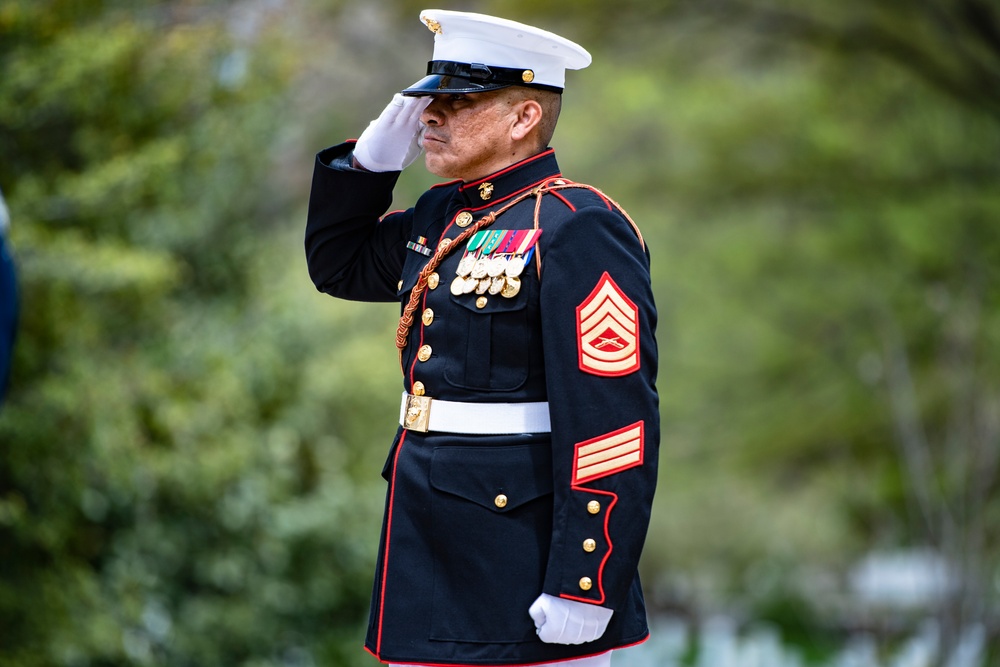 Czech Republic Minister of Defence Jana Černochová Participates in an Armed Forces Wreath-Laying Ceremony at the Tomb of the Unknown Soldier