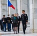 Czech Republic Minister of Defence Jana Černochová Participates in an Armed Forces Wreath-Laying Ceremony at the Tomb of the Unknown Soldier