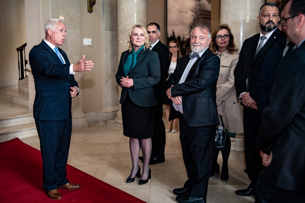 Czech Republic Minister of Defence Jana Černochová Participates in an Armed Forces Wreath-Laying Ceremony at the Tomb of the Unknown Soldier