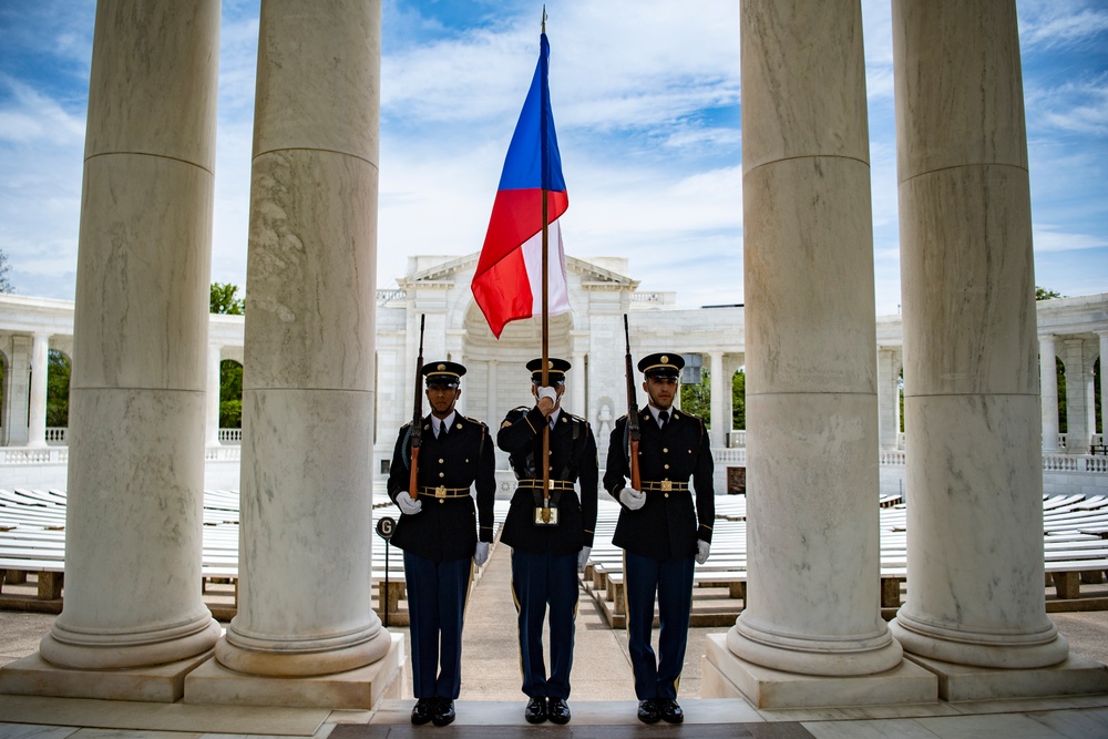 Czech Republic Minister of Defence Jana Černochová Participates in an Armed Forces Wreath-Laying Ceremony at the Tomb of the Unknown Soldier