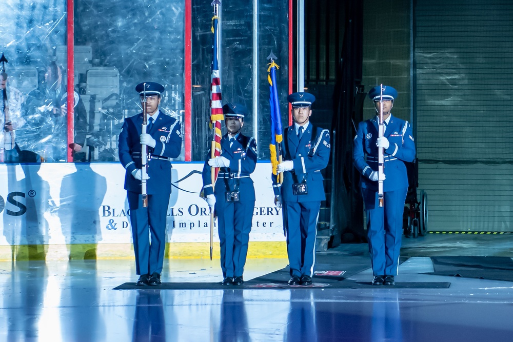 Rapid City Rush Hockey Team Celebrates Military Appreciation