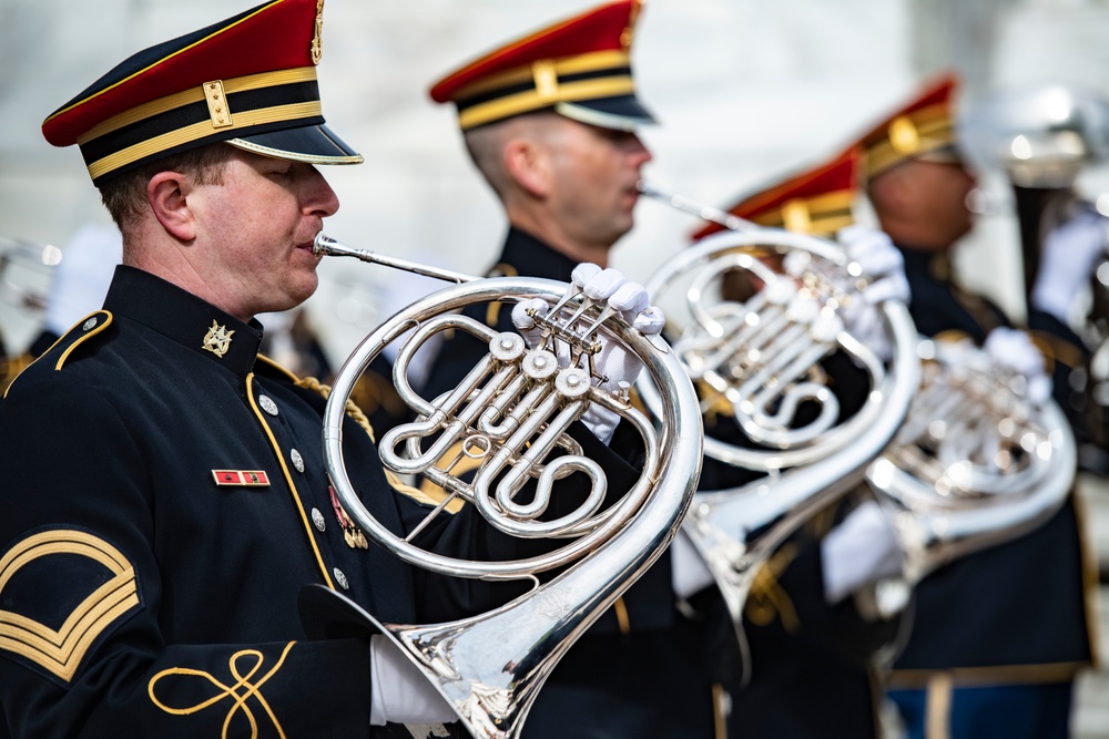 U.S. Capitol Police Chief Tom Manger Participates in an Army Full Honors Wreath-Laying Ceremony at the Tomb of the Unknown Soldier