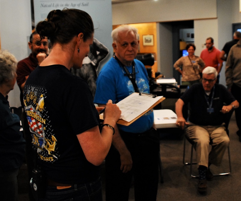 Library work day at the Hampton Roads Naval Museum