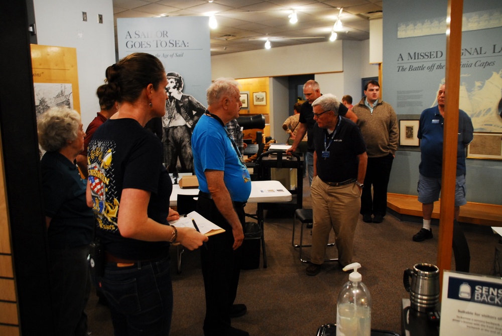 Library work day at the Hampton Roads Naval Museum