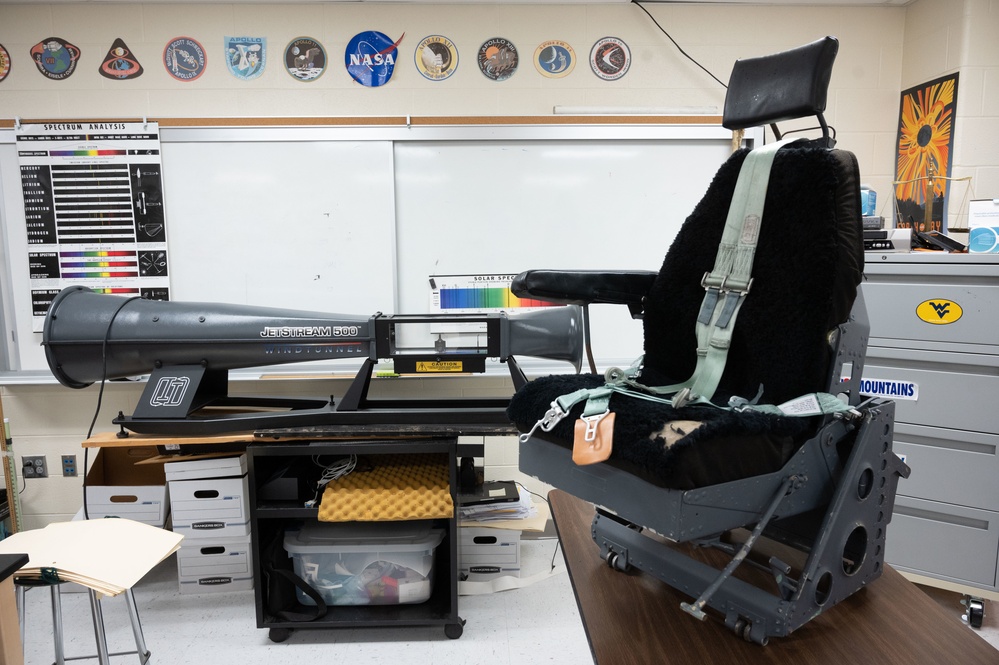130th Airlift Wing donates legacy aircraft seat to inspire high school students.