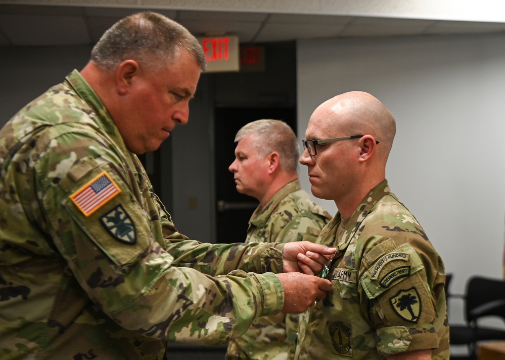 Award Ceremony for SGT Mack Williams