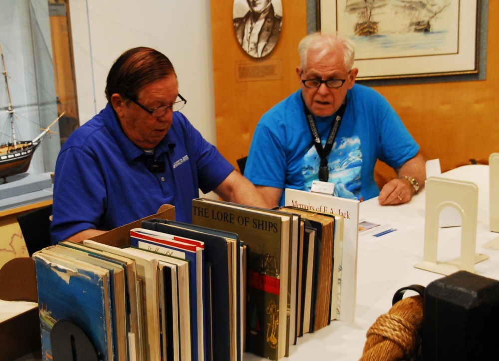 Library work day at the Hampton Roads Naval Museum