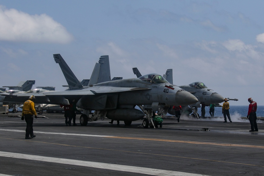 Abraham Lincoln conducts flight operations