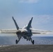 Abraham Lincoln holds an in-flight change of command ceremony for VFA-14
