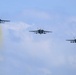 Abraham Lincoln holds an in-flight change of command ceremony for VFA-14