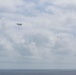 Abraham Lincoln holds an in-flight change of command ceremony for VFA-14