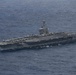 Abraham Lincoln holds an in-flight change of command ceremony for VFA-14
