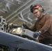 Abraham Lincoln Sailors conduct aircraft maintenance