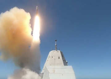 USS Zumwalt Conducts Live-Fire Missile Exercise