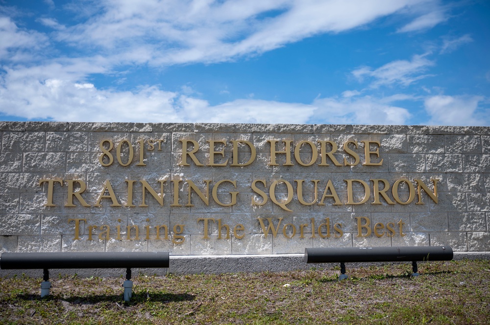 The first RED HORSE training squadron is up and ready to run
