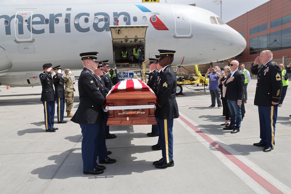 MIA for 71 years, Corporal David B. Milano, returns to American soil