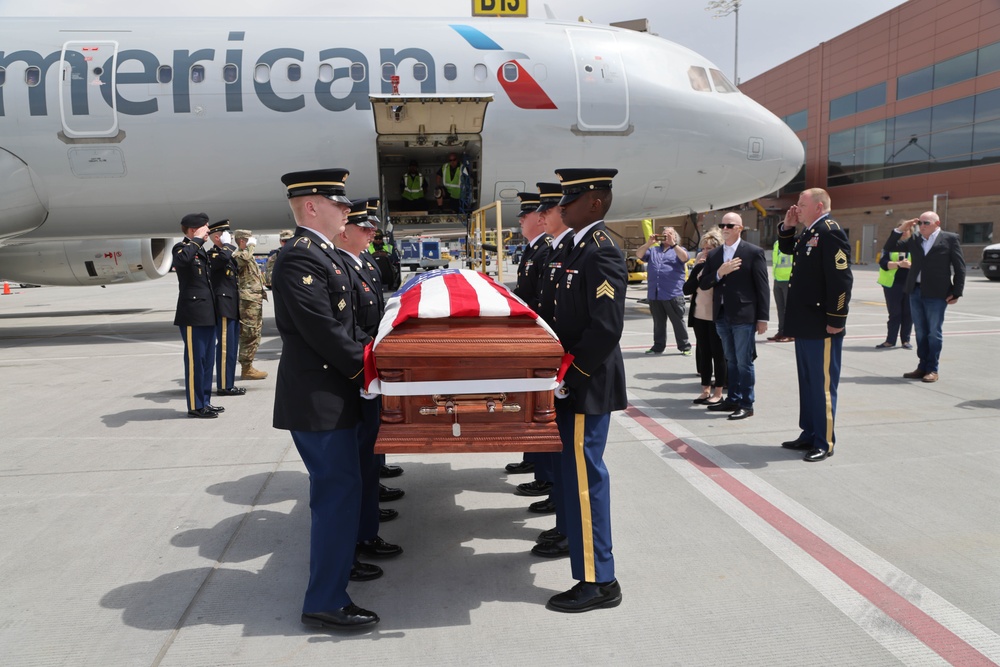 MIA for 71 years, Corporal David B. Milano, returns to American soil