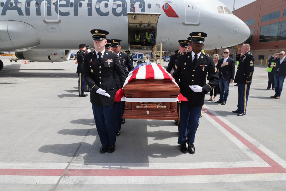 MIA for 71 years, Corporal David B. Milano, returns to American soil