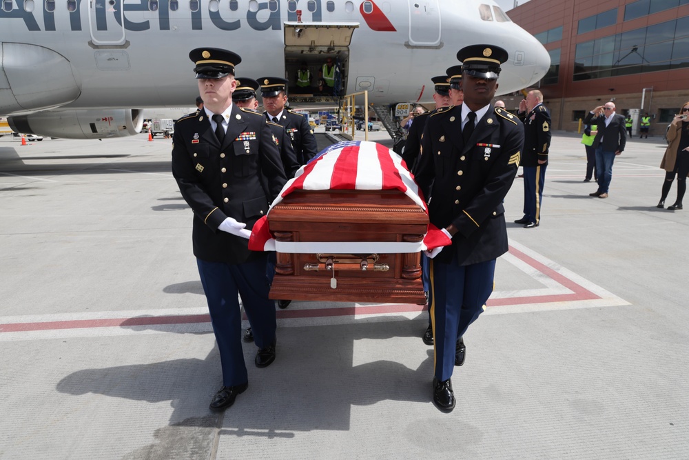 MIA for 71 years, Corporal David B. Milano, returns to American soil