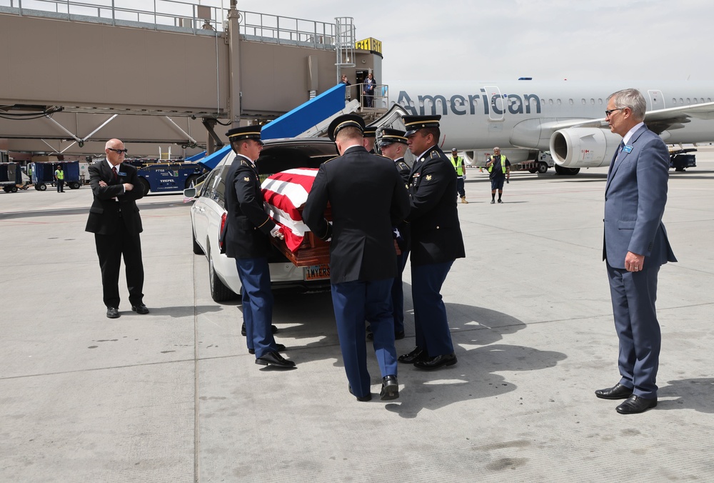 MIA for 71 years, Corporal David B. Milano, returns to American soil