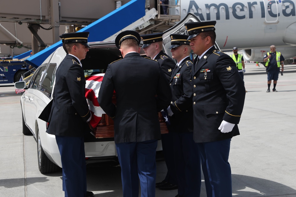 MIA for 71 years, Corporal David B. Milano, returns to American soil