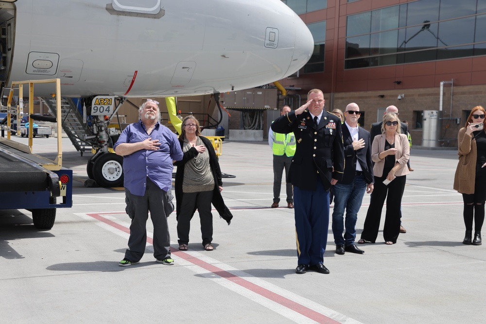 MIA for 71 years, Corporal David B. Milano, returns to American soil