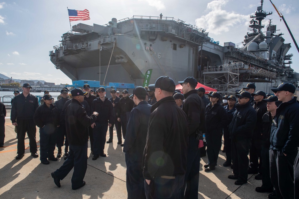 USS America (LHA 6) Sailors Conduct Firefighting Training with CFAS Fire Department