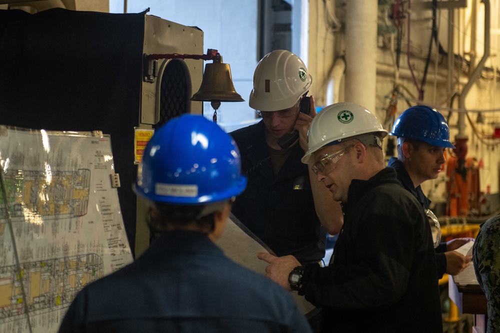 USS America Sailors Conduct Firefighting Drills