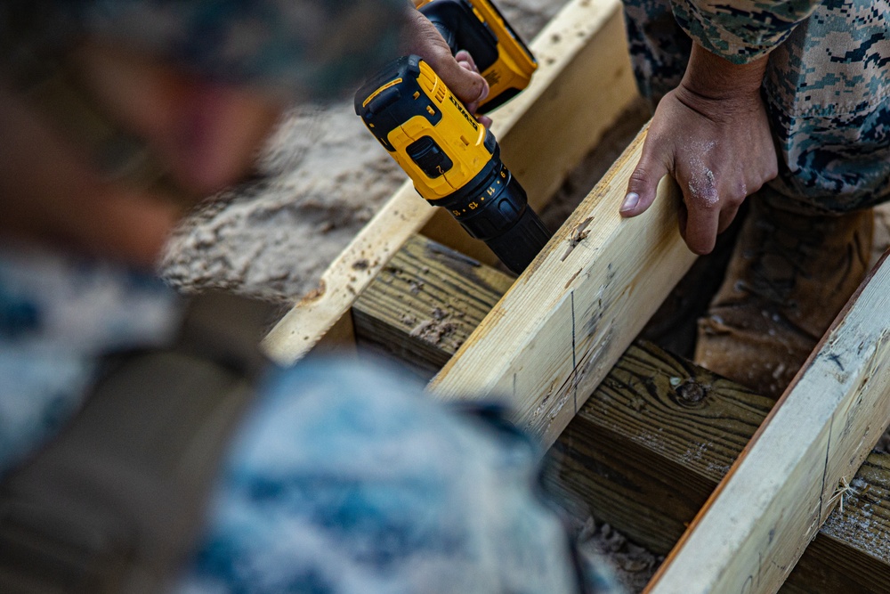 Engineer Support Company constructs underground bunkers during field exercise