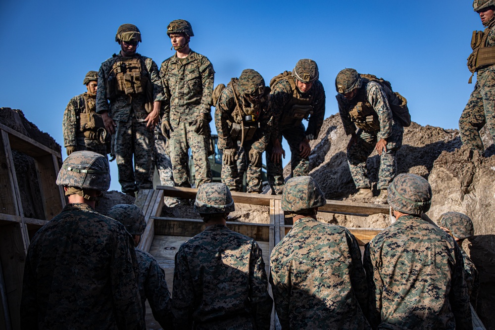 Engineer Support Company constructs underground bunkers during field exercise