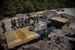 Engineer Support Company constructs underground bunkers during field exercise