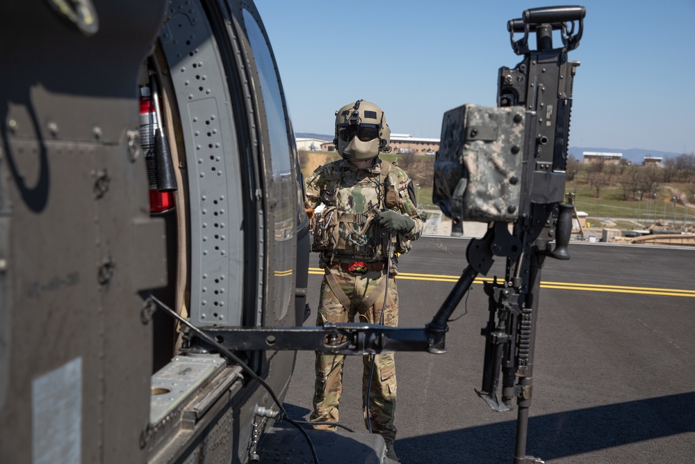 1st Air Cav conducts UH-60 aerial gunnery qualifications in Bulgaria